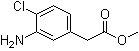 (3-Amino-4-chlorophenyl)acetic acid methyl ester molecular structure (CAS 59833-69-1)