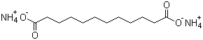 Ammonium dodecanedioate molecular structure (CAS 59864-79-8)