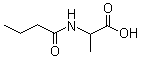 2-((Butanoyl)amino)propanoic acid molecular structure (CAS 59875-04-6)