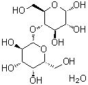 4-O-beta-D-Galactopyranosyl-alpha-D-glucopyranose monohydrate molecular structure (CAS 5989-81-1)