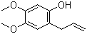 结构式 CAS# 59893-87-7, 4,5-二甲氧基-2-(2-丙烯基)苯酚