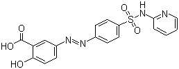 Salicylazosulfapyridine molecular structure (CAS 599-79-1)