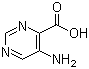 结构式 CAS# 59950-53-7, 5-氨基嘧啶-4-羧酸