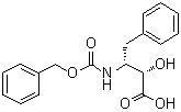 结构式 CAS# 59969-65-2, (alphaS,betaR)-alpha-羟基-beta-[[(苯基甲氧基)羰基]氨基]苯丁酸