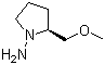 结构式 CAS# 59983-39-0, (S)-(-)-1-氨基-2-(甲氧基甲基)吡咯烷