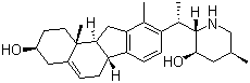 结构式 CAS# 60-70-8, NSC 17821; (2S,3R,5S)-5-甲基-2-[(1S)-1-[(3S,6aR,11aS,11bR)-2,3,4,6,6a,11,11a,11b-八氢-3-羟基-10,11b-二甲基-1H-苯并[a]芴-9-基]乙基]-3-哌啶醇