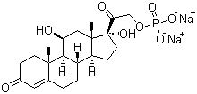 氢化可的松磷酸钠分子结构 (CAS 6000-74-4)