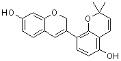 光果甘草素分子结构 (CAS 60008-03-9)