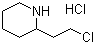 2-(2-Chloroethyl)piperidinium chloride molecular structure (CAS 60012-49-9)