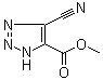Methyl 4-cyano-1H-1,2,3-triazole-5-carboxylate molecular structure (CAS 60034-39-1)