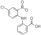 2-(4-Chloro-2-nitroanilino)benzoic acid molecular structure (CAS 60091-87-4)