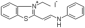 structure of CAS# 60126-86-5, 2-(2-Anilinovinyl)-3-ethylbenzothiazolium iodide;3-Ethyl-2-[2-(phenylamino)ethenyl]benzothiazolium iodide