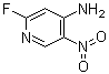 2-氟-5-硝基-4-吡啶胺分子结构 (CAS 60186-19-8)