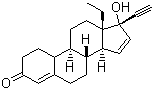 structure of CAS# 60282-87-3, Gestodene;17-(2-Propenyl)estr-4-en-17-ol; (17alpha)-13-Ethyl-17-hydroxy-18,19-dinorpregna-4,15-dien-20-yn-3-one