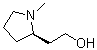 (2R)-1-甲基-2-吡咯烷乙醇分子结构 (CAS 60307-26-8)
