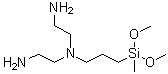N-(2-氨基乙基)-N-[3-(二甲氧基甲基硅烷基)丙基]-1,2-乙二胺分子结构 (CAS 603111-50-8)