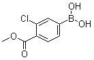 [3-Chloro-4-(methoxycarbonyl)phenyl]boronic acid molecular structure (CAS 603122-82-3)