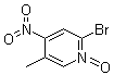 2-Bromo-5-methyl-4-nitropyridine 1-oxide molecular structure (CAS 60323-98-0)