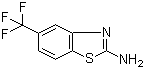 2-Amino-5-trifluoromethylbenzothiazole molecular structure (CAS 60388-38-7)
