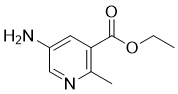 Ethyl 5-amino-2-methylnicotinate molecular structure (CAS 60390-42-3)