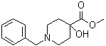 1-Benzyl-4-hydroxypiperidine-4-carboxylic acid methyl ester molecular structure (CAS 60437-30-1)