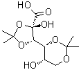 2-C-Hydroxy-2,3:4,6-bis-O-(1-methylethylidene)-L-gulonic acid molecular structure (CAS 60481-94-9)