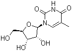 Thymine 1-beta-D-arabinofuranoside molecular structure (CAS 605-23-2)