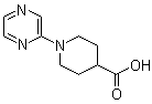 structure of CAS# 606104-21-6, 1-(2-Pyrazinyl)-4-piperidinecarboxylic acid;1-Pyrazinyl-4-piperidinecarboxylic acid