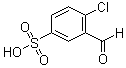 4-氯-3-甲酰基苯磺酸分子结构 (CAS 60767-69-3)