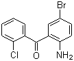2-Amino-5-bromine-2'-chloro benzophenone molecular structure (CAS 60773-49-1)
