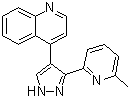 4-[3-(6-Methyl-2-pyridinyl)-1H-pyrazol-4-yl]quinoline molecular structure (CAS 607737-87-1)