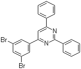 4-(3,5-二溴苯基)-2,6-二苯基嘧啶分子结构 (CAS 607740-08-9)