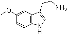 5-甲氧基色胺分子结构 (CAS 608-07-1)