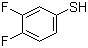 3,4-二氟苯硫酚分子结构 (CAS 60811-24-7)