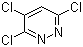 structure of CAS# 6082-66-2, 3,4,6-Trichloropyridazine