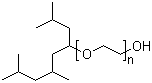 structure of CAS# 60828-78-6, Polyethylene glycol trimethylnonyl ether;2-(2,6,8-Trimethylnonan-4-yloxy)ethanol polyethylene glycol ether