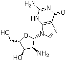 结构式 CAS# 60966-26-9, 2'-氨基-2'-脱氧鸟苷