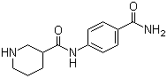 4-[(哌啶-3-羰基)氨基]苯甲酰胺分子结构 (CAS 609780-68-9)