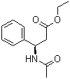 (betaR)-beta-(乙酰氨基)苯丙酸乙酯分子结构 (CAS 609849-87-8)