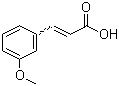3-甲氧基肉桂酸分子结构 (CAS 6099-04-3)