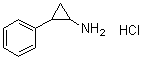 2-苯基环丙胺盐酸盐分子结构 (CAS 61-81-4)