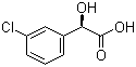 (R)-(-)-3-氯扁桃酸分子结构 (CAS 61008-98-8)