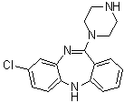 去甲氯氮平分子结构 (CAS 6104-71-8)