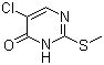 5-氯-2-(甲硫基)-4(3H)-嘧啶酮分子结构 (CAS 61044-94-8)