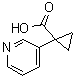 1-(3-Pyridyl)cyclopropanecarboxylic acid molecular structure (CAS 610791-39-4)