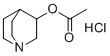 structure of CAS# 6109-70-2, Aceclidine hydrochloride;1-azabicyclo[2.2.2]octan-3-yl acetate;hydrochloride
