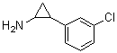 2-(3-氯苯基)环丙胺分子结构 (CAS 61114-40-7)