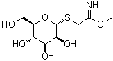 2-(alpha-D-Mannopyranosylthio)ethanimidic acid methyl ester molecular structure (CAS 61145-44-6)