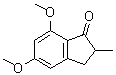 structure of CAS# 61227-52-9, 2,3-Dihydro-5,7-dimethoxy-2-methyl-1H-inden-1-one
