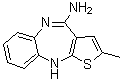 2-Methyl-10H-thieno[2,3-b][1,5]benzodiazepin-4-amine molecular structure (CAS 612503-08-9)